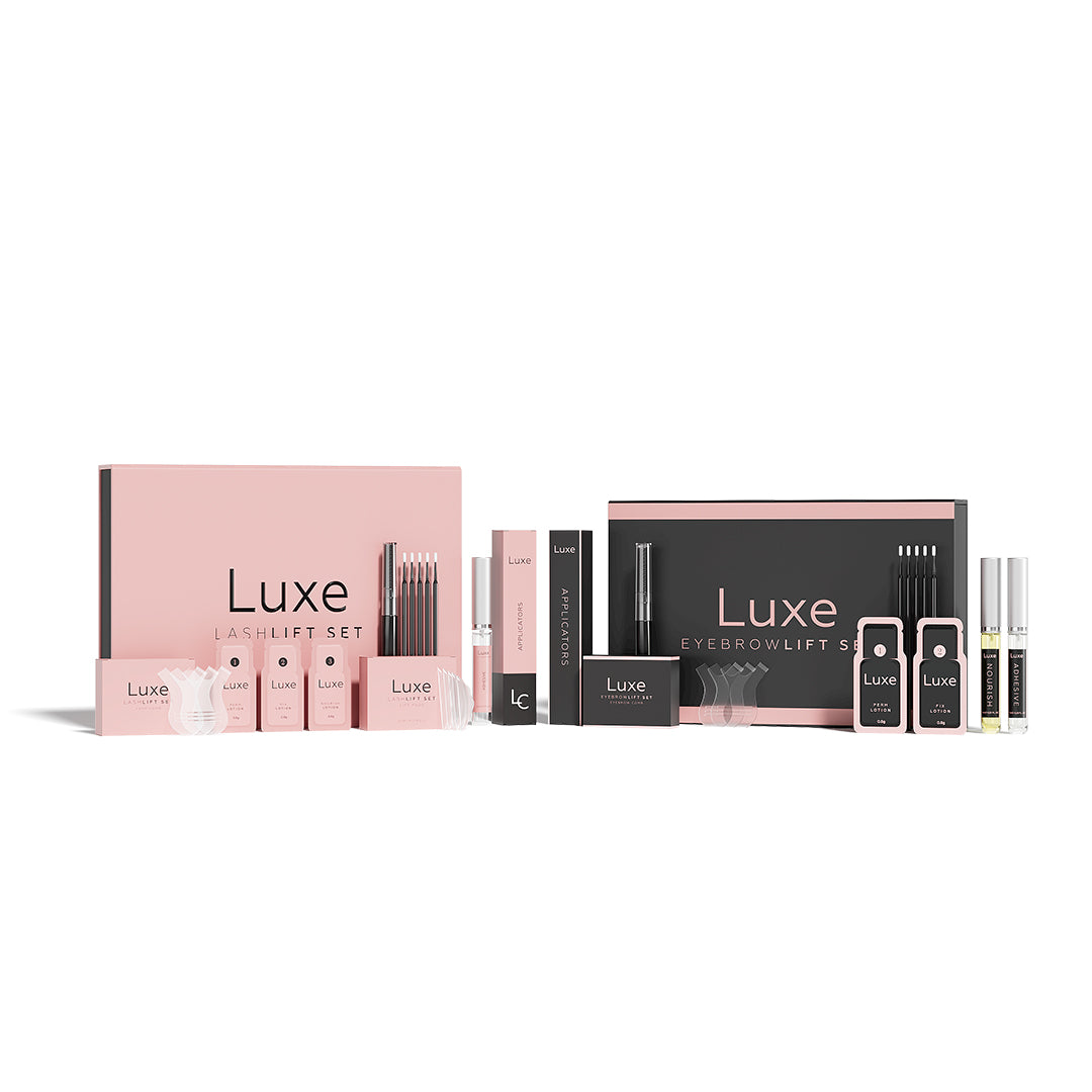 مجموعة Luxe Lashlift + مجموعة تصفيح الحواجب مجانًا (اشتري 1 واحصل على 1 مجانًا)